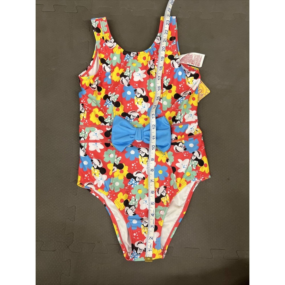 NWT Disney Minnie Mouse Diaper & G-Tube Friendly Adaptive Swimsuit 1pc UPF 50+ - Picture 11 of 11